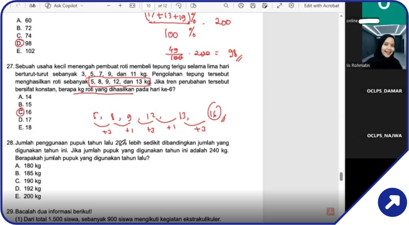 Kegiatan Belajar Penalaran Umum bareng Kak Iis - Bimbel Online Class